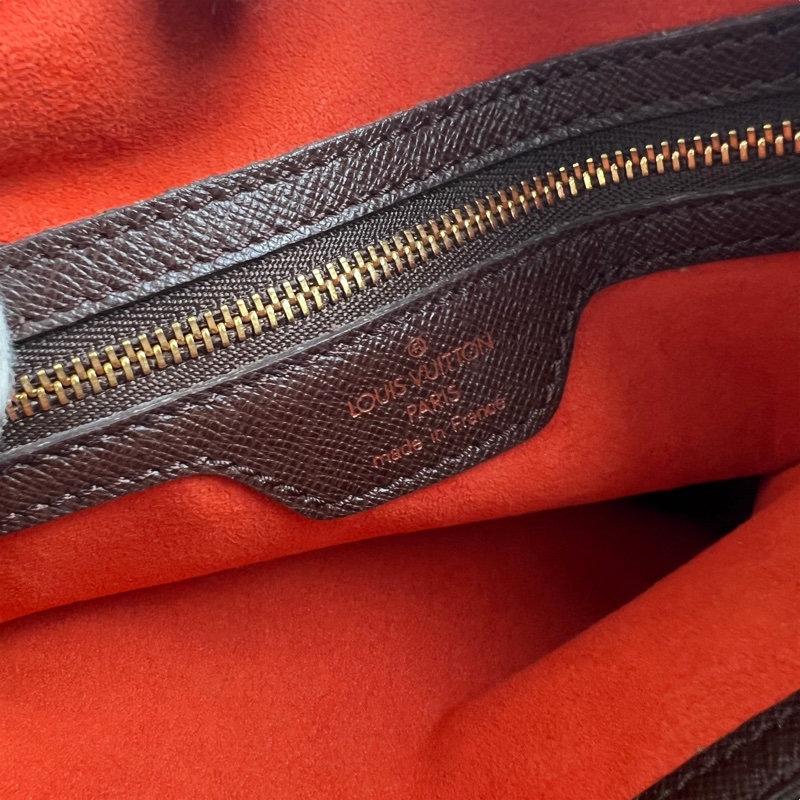 LV棋盤格子母包/托特包-17