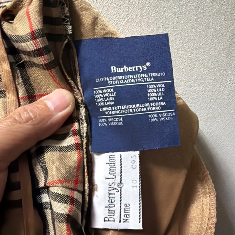Burberry 經典 格紋 打褶 休閒長褲 女款-3