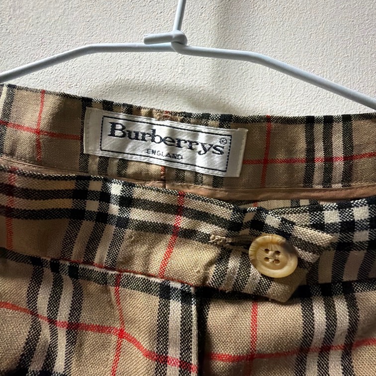 Burberry 經典 格紋 打褶 休閒長褲 女款-4