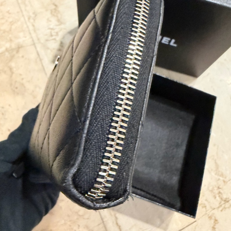 CHANEL 黑銀長夾 🖤錢錢躺得舒服才會越來越多錢-3