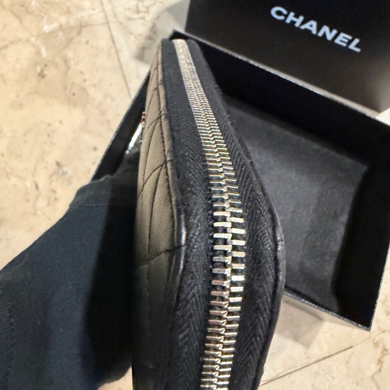 CHANEL 黑銀長夾 🖤錢錢躺得舒服才會越來越多錢-5