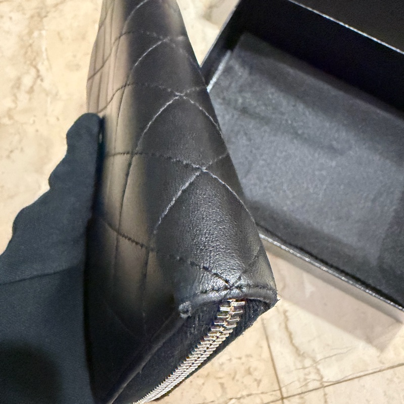 CHANEL 黑銀長夾 🖤錢錢躺得舒服才會越來越多錢-9