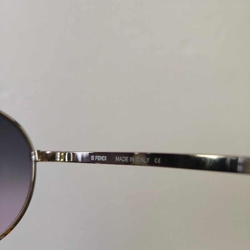 🫅女神購物節狂降（原$5800）‼️只到3/15⏰【8成新】㊣✨ FENDI ✨芬迪  SL7295 金屬框 紫色 漸層 雷朋 飛行 太陽眼鏡 墨鏡/保證正品🌳二手樹屋🌳-16