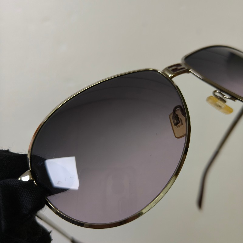 🫅女神購物節狂降（原$5800）‼️只到3/15⏰【8成新】㊣✨ FENDI ✨芬迪  SL7295 金屬框 紫色 漸層 雷朋 飛行 太陽眼鏡 墨鏡/保證正品🌳二手樹屋🌳-21