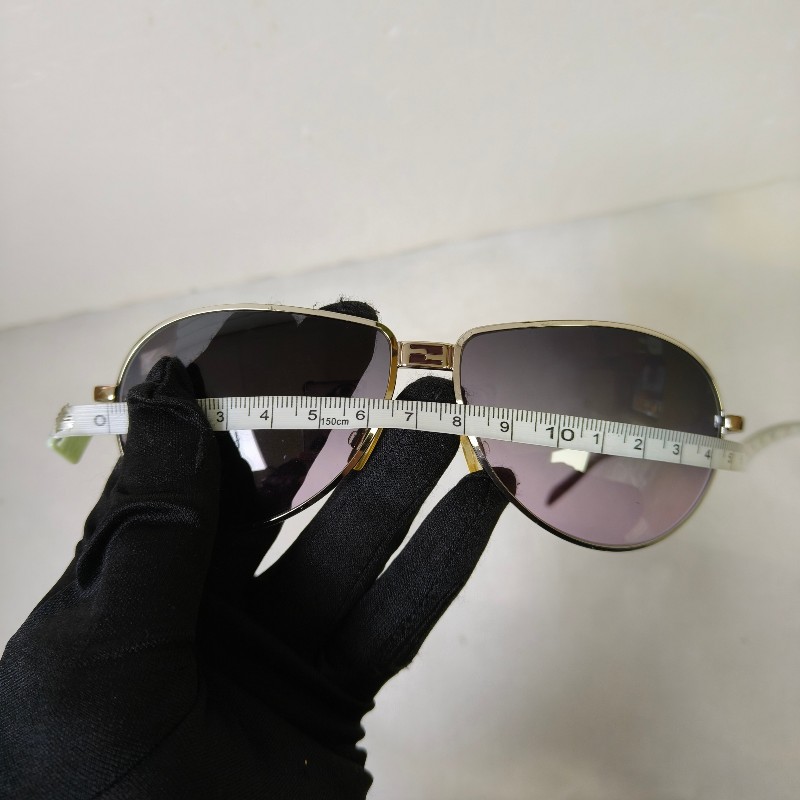 🫅女神購物節狂降（原$5800）‼️只到3/15⏰【8成新】㊣✨ FENDI ✨芬迪  SL7295 金屬框 紫色 漸層 雷朋 飛行 太陽眼鏡 墨鏡/保證正品🌳二手樹屋🌳-24