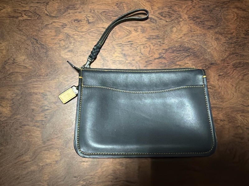 Coach 黑色 手拿包 化妝包-1