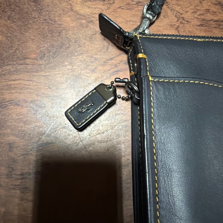 Coach 黑色 手拿包 化妝包-2