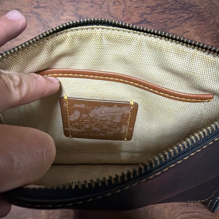 Coach 黑色 手拿包 化妝包-4