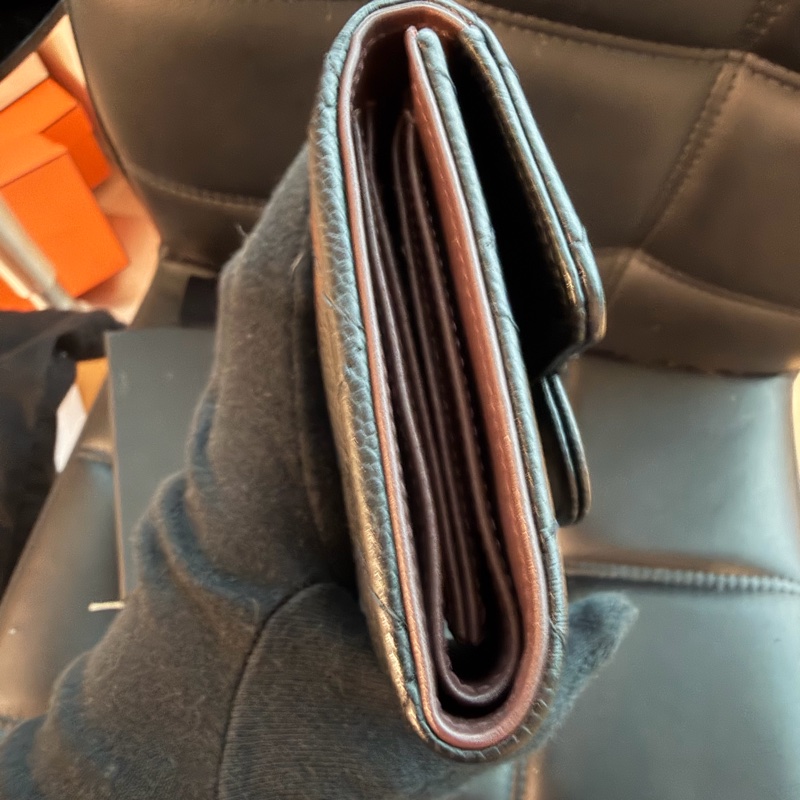 CHANEL  三折短夾 購證 盒子🖤-3