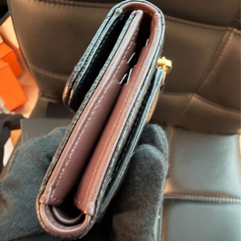 CHANEL  三折短夾 購證 盒子🖤-4