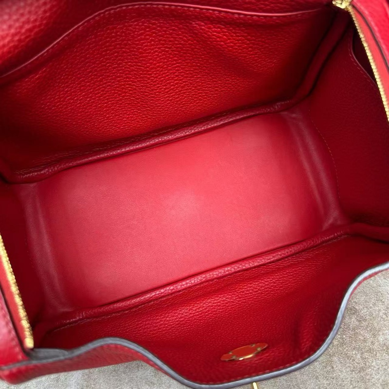 🌈Hermes❤️Lindy 26❤️紅色金扣🌟98新🌟TC皮🌟愛馬仕🌟-4