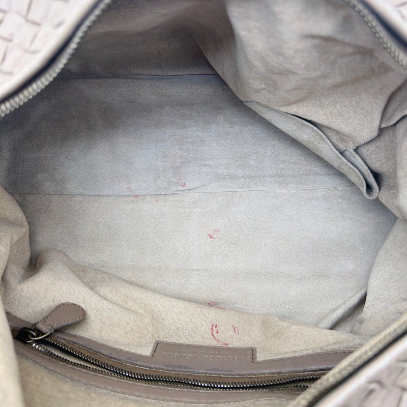 「JL精品代購」bottega veneta BV 卡其色編織小波士頓腋下手提包-13