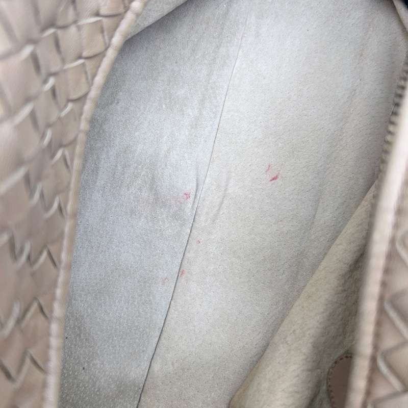 「JL精品代購」bottega veneta BV 卡其色編織小波士頓腋下手提包-14