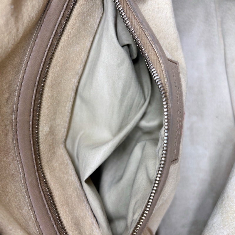 「JL精品代購」bottega veneta BV 卡其色編織小波士頓腋下手提包-16