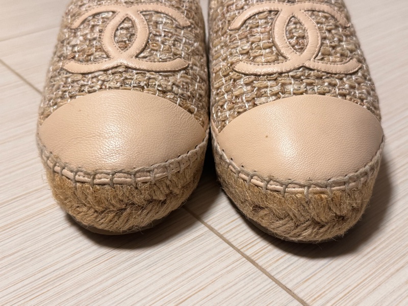 Chanel 草編鞋 37號-1
