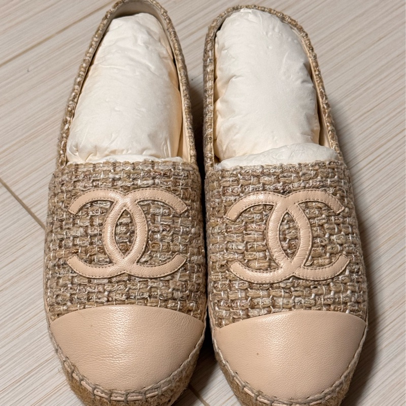 Chanel 草編鞋 37號-5