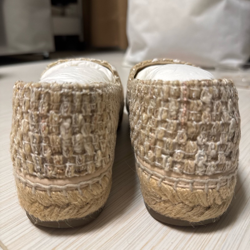 Chanel 草編鞋 37號-6