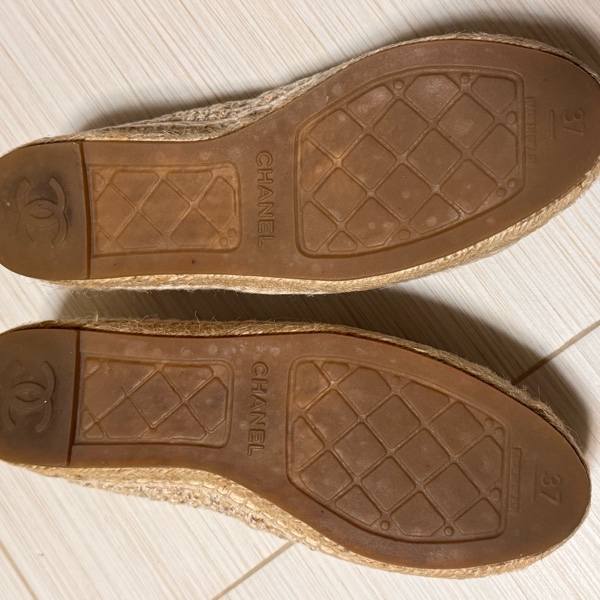 Chanel 草編鞋 37號-8