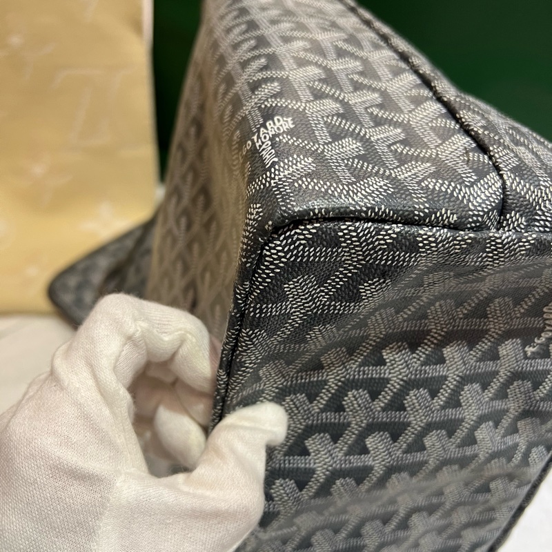 GOYARD 戈雅 Saint louis PM 灰色中款 手提包 肩背包 購物袋 托特包-8