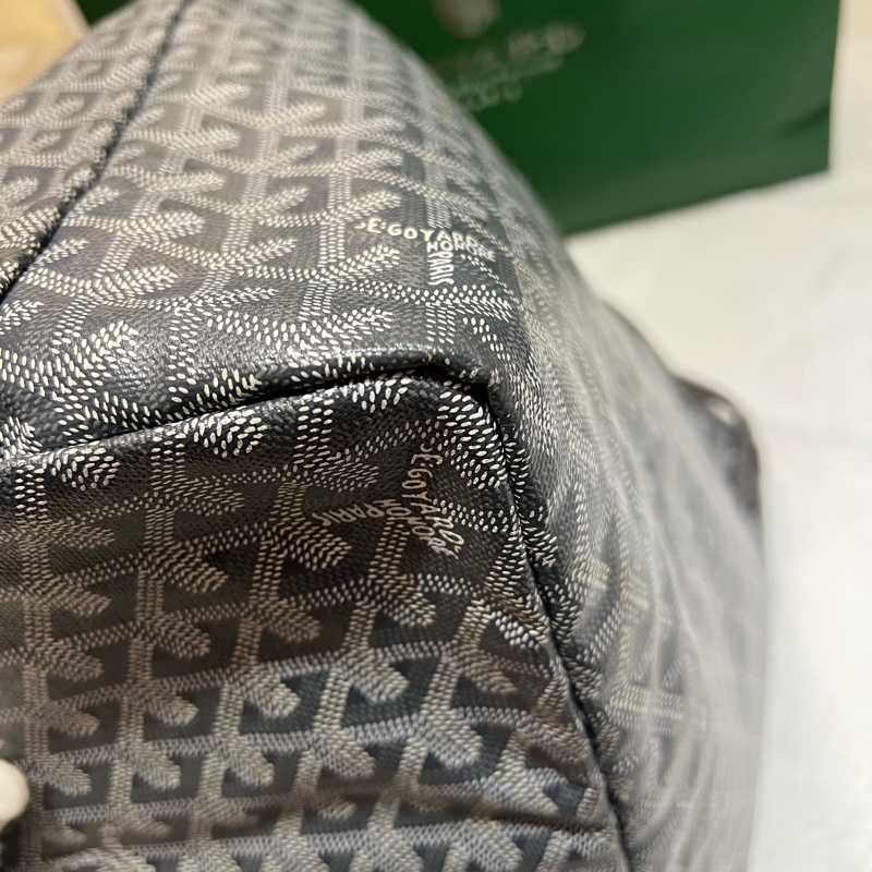 GOYARD 戈雅 Saint louis PM 灰色中款 手提包 肩背包 購物袋 托特包-10