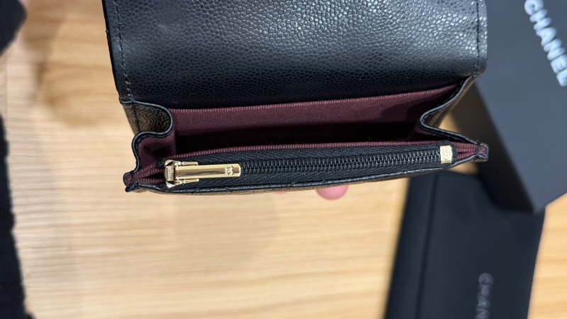 🖤【CHANEL 香奈兒 拉鍊卡夾｜黑金｜晶片款】✨-13