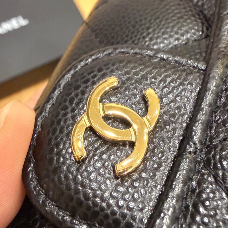 🖤【CHANEL 香奈兒 拉鍊卡夾｜黑金｜晶片款】✨-3