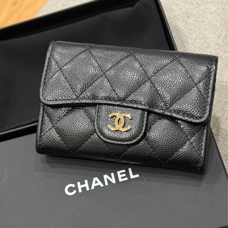 🖤【CHANEL 香奈兒 拉鍊卡夾｜黑金｜晶片款】✨-6