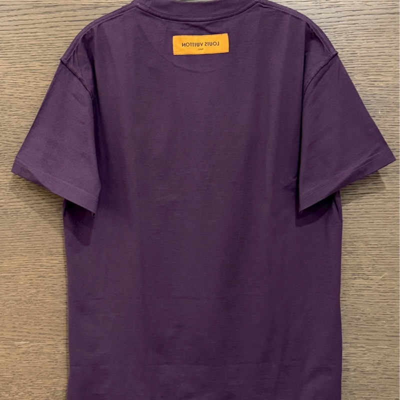 LV 紫色浮雕短袖-1