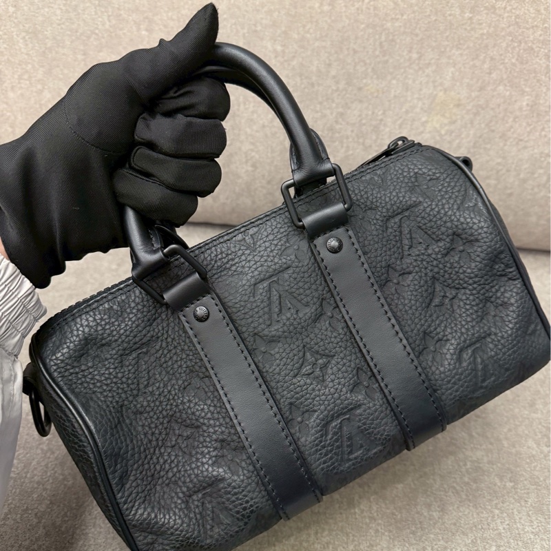 LV keepall25黑壓紋-2