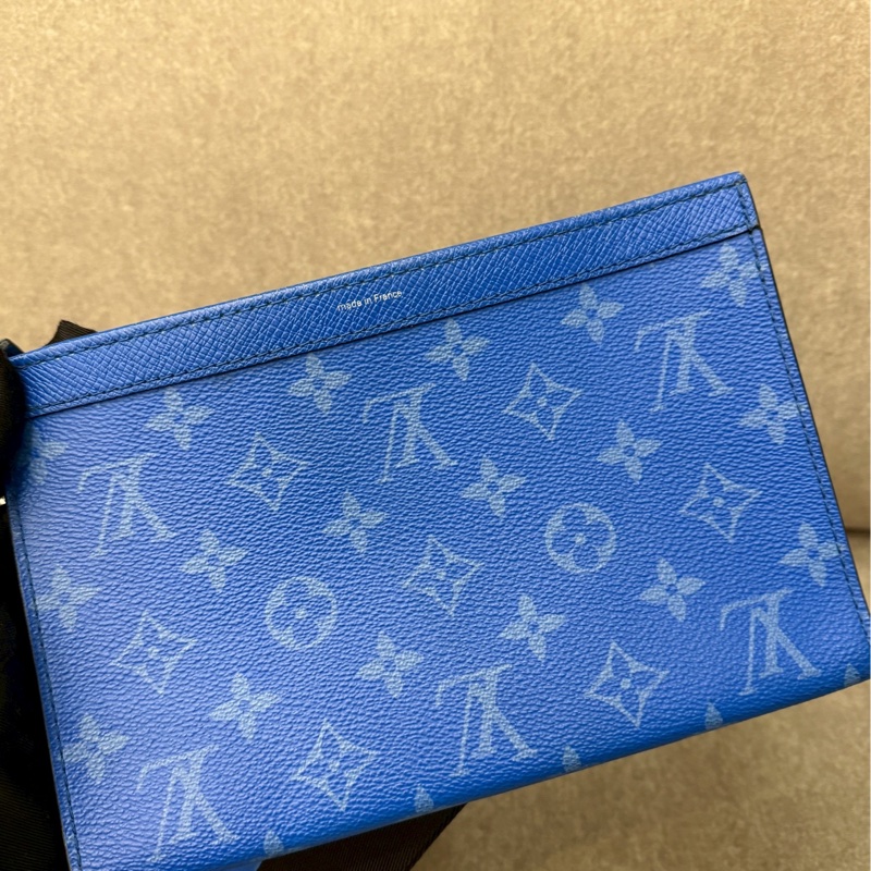 LV藍色二合一側背包-2