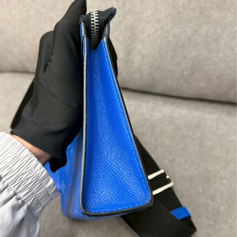 LV藍色二合一側背包-4