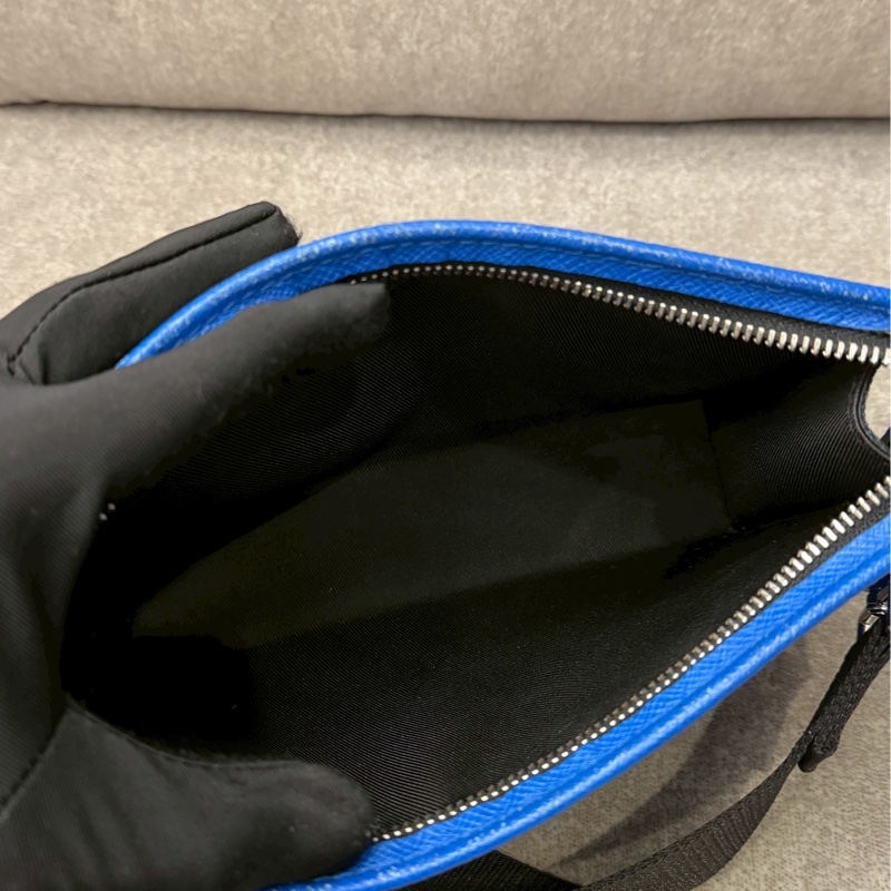 LV藍色二合一側背包-6