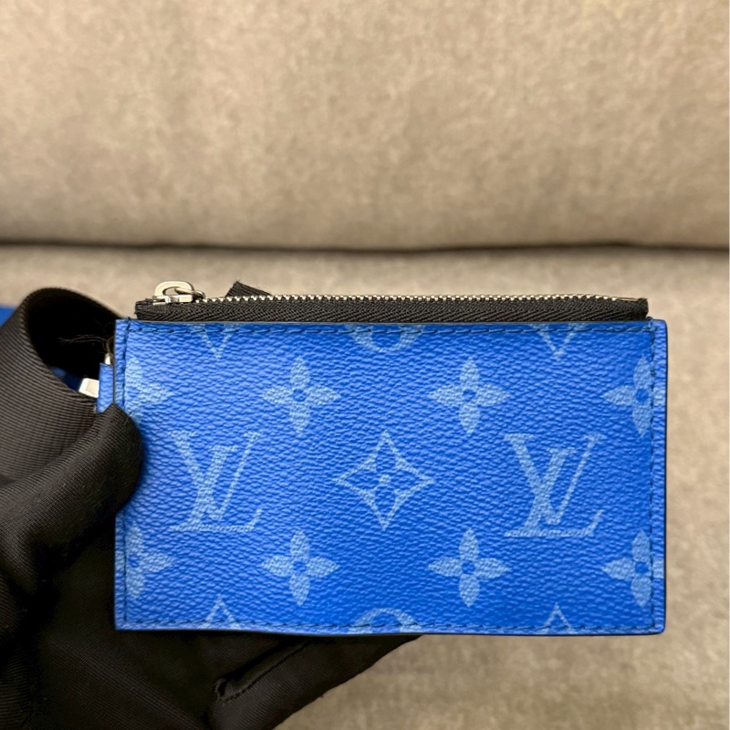 LV藍色二合一側背包-8