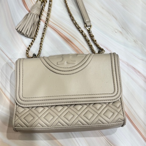 超便宜❗️Tory Burch粉色7成新 小羊皮包