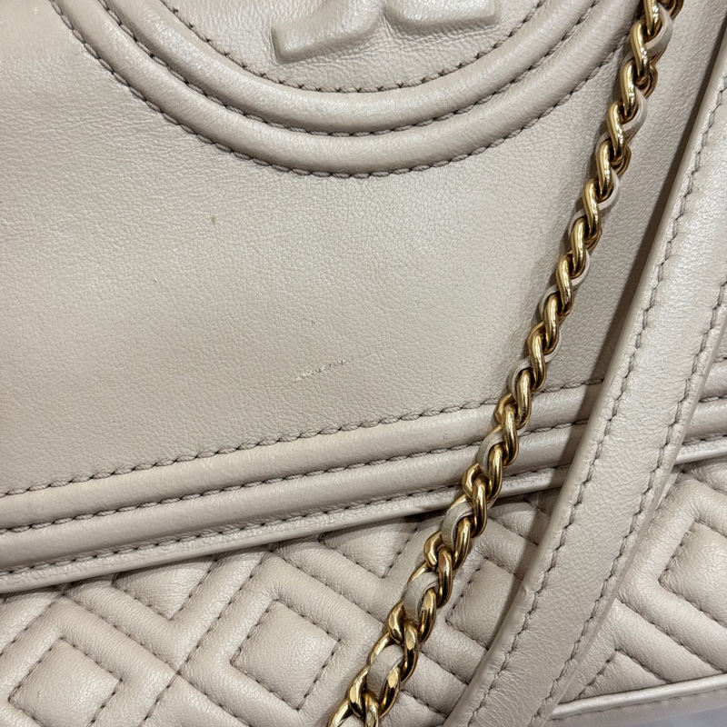 超便宜❗️Tory Burch粉色7成新 小羊皮包-4