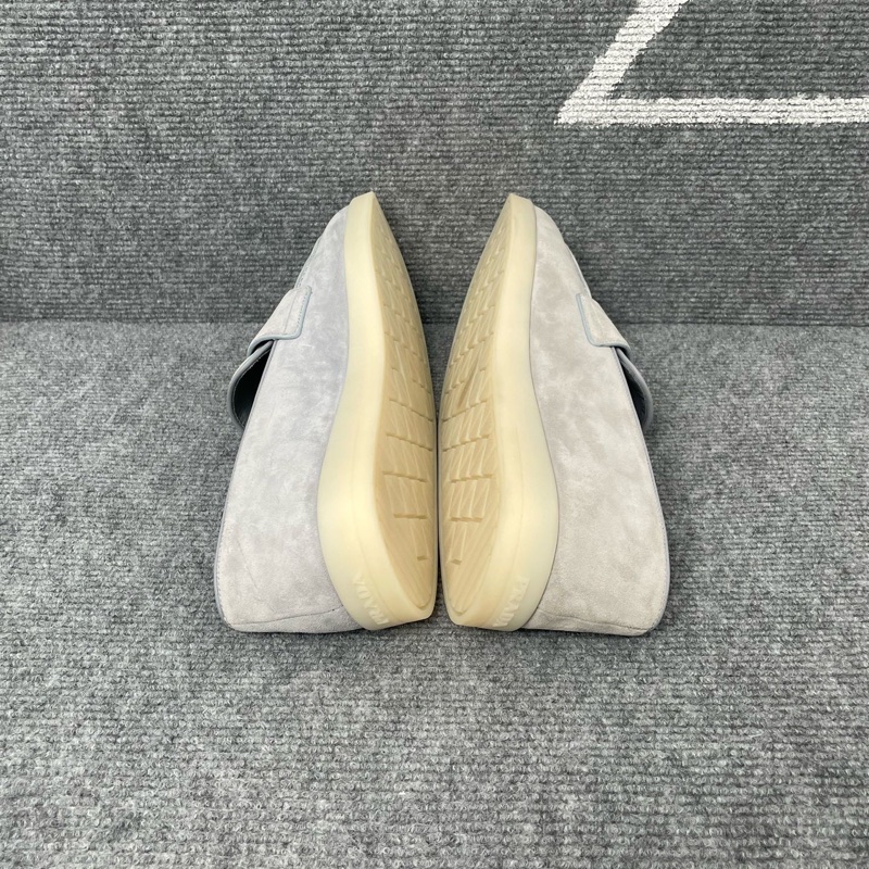 全新Prada普拉達 淺藍色麂皮三角標一腳蹬板鞋41碼-6