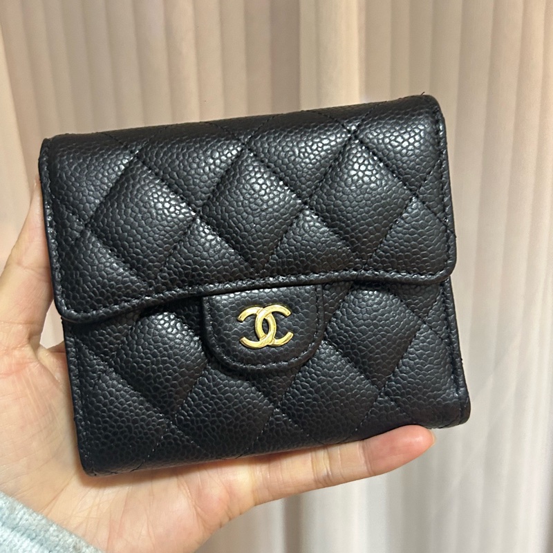 99新閑置品Chanel 香奈兒 三折卡包錢包-0
