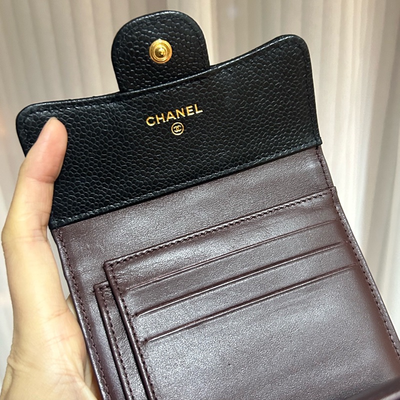 99新閑置品Chanel 香奈兒 三折卡包錢包-10
