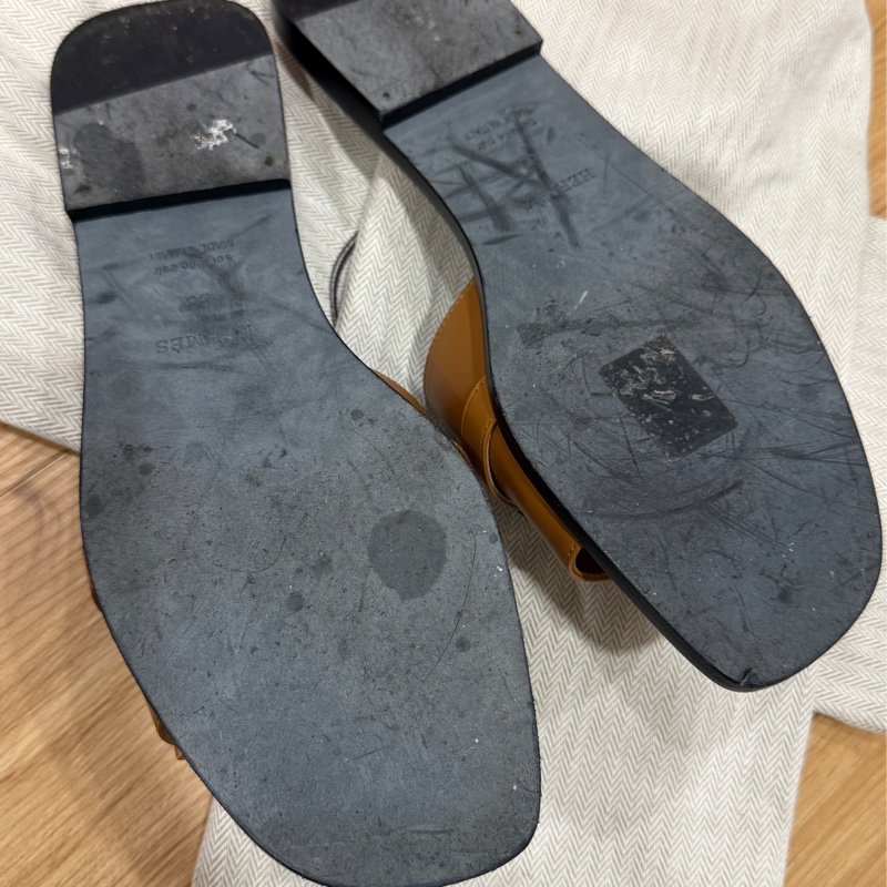 Hermès Giulia 平底涼鞋 🍊 經典金棕 x 銀扣 ✨ 愛馬仕-4