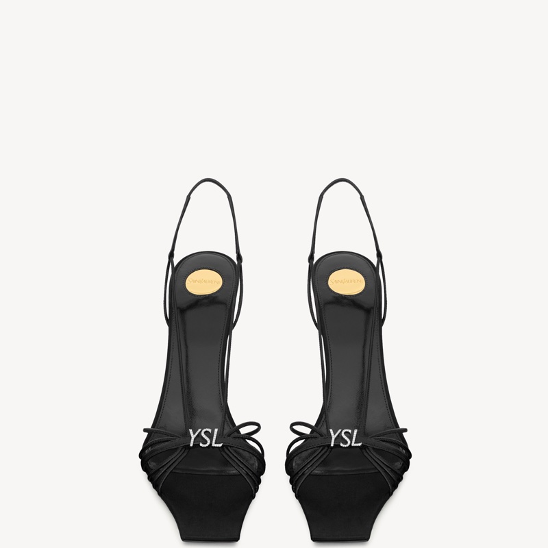 Saint Laurent 女士 JERRY露跟高跟涼鞋35 35.5 36 36.5 37 37.5 38 38.5 39 39.5 40 41 42碼跟高: 8cm-4