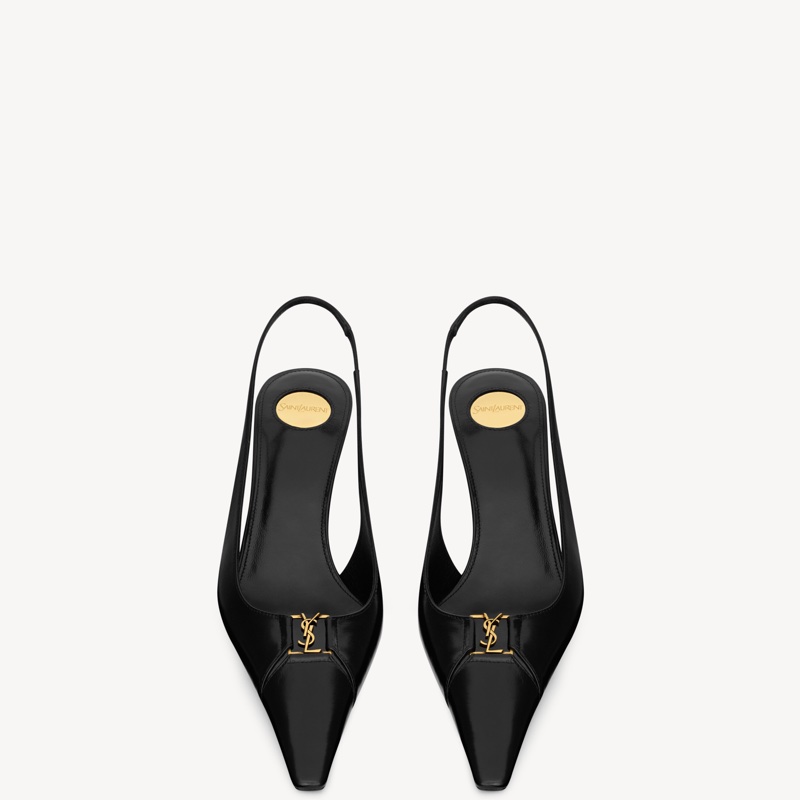 Saint Laurent 女士 BABYLONE BRETEUIL 露跟高跟鞋35 36 36.5 37 37.5 38 38.5 39 39.5 40 40.5 41 42碼跟高: 7.5cm-3