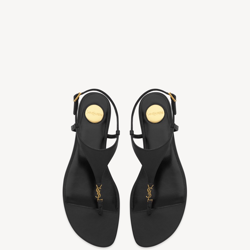 Saint Laurent 女士 CASSANDRA 平底涼鞋34 34.5 35 35.5 36 36.5 37 37.5 38 38.5 39 39.5 40 40.5 41 41.5 42碼-0