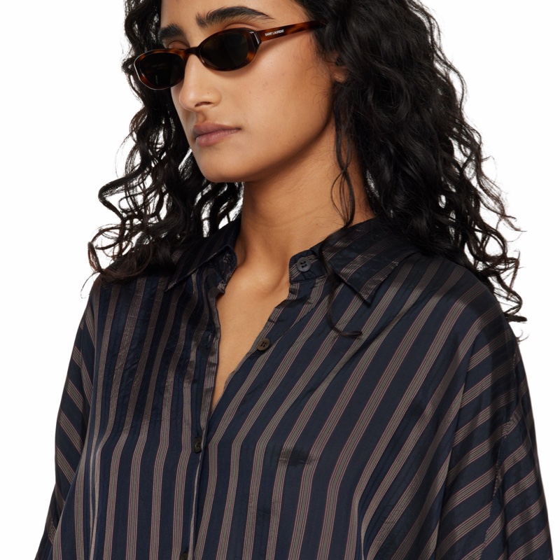 Saint Laurent 女士 全框太陽鏡均碼碼橋寬: 1.8cm; 鏡腿長: 14cm-5