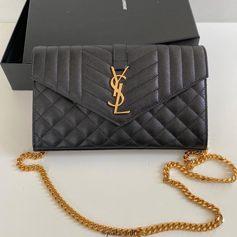 Saint Laurent 女士 CASSANDRE信封單肩包均碼碼常規、22.5cm*4cm*14cm-1