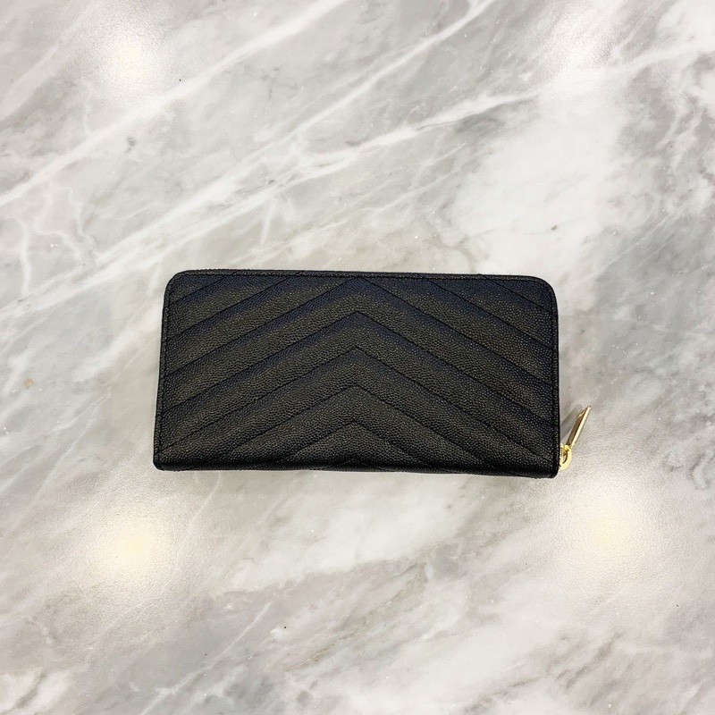 Saint Laurent 女士 Monogram拉鍊錢包均碼碼19cm*2cm*10cm-3
