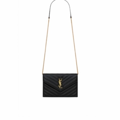 Saint Laurent 女士 CASSANDRE 信封鏈條錢包均碼碼19cm*3.5cm*12.5cm