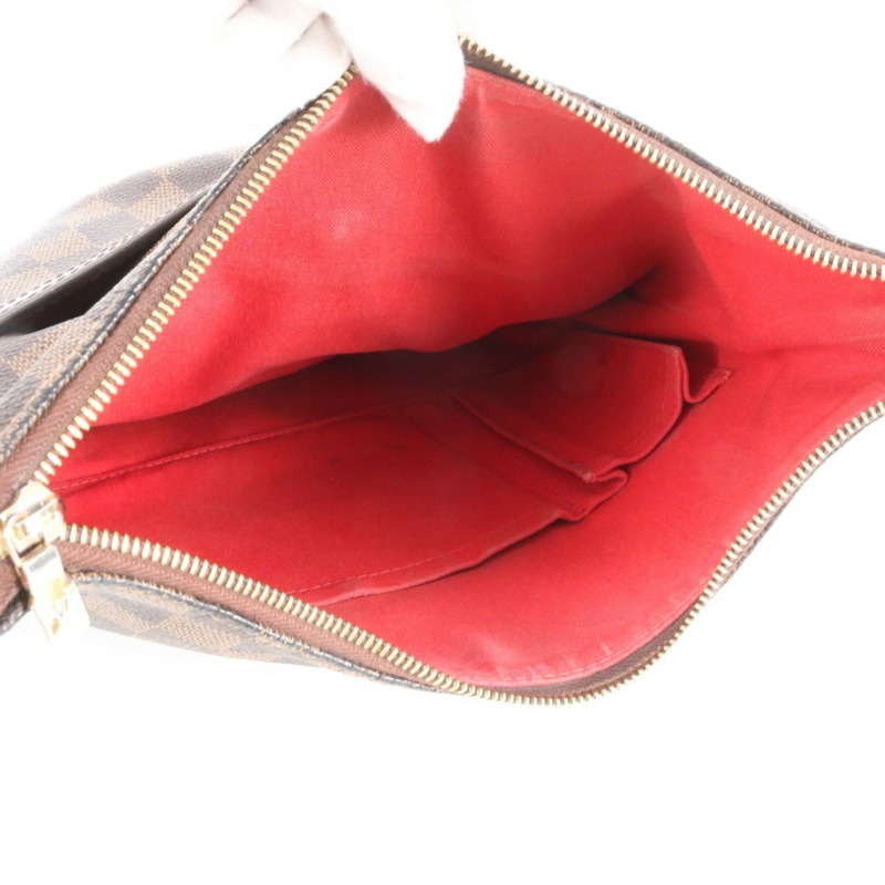 路易威登 Damier Bloomsbury PM N42251 皮革單肩/斜背包，棕色，女士-9