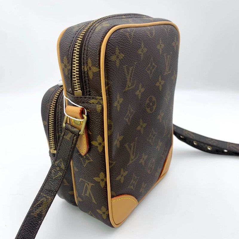 Louis Vuitton 老花雙層相機包，LV經典包，路易威登，麻將包，側背包，斜背包，二手真品，正品，現貨，免運-3