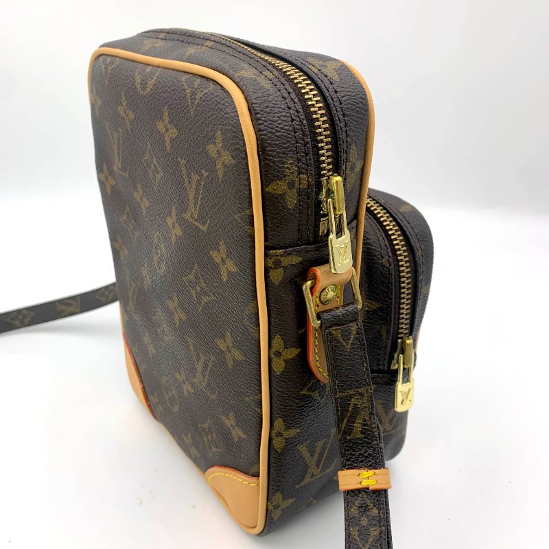 Louis Vuitton 老花雙層相機包，LV經典包，路易威登，麻將包，側背包，斜背包，二手真品，正品，現貨，免運-5