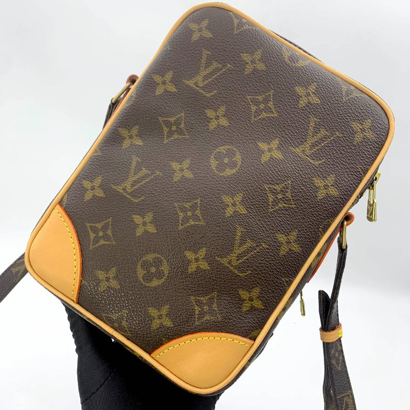 Louis Vuitton 老花雙層相機包，LV經典包，路易威登，麻將包，側背包，斜背包，二手真品，正品，現貨，免運-9